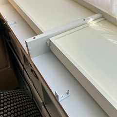 マントルピース風 デスク 引き出し付き ダイニングテーブルの画像