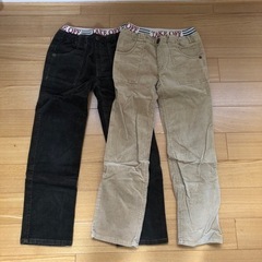 コーデュロイパンツ　太め　2点セット　140センチ