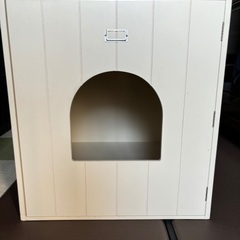 猫用　トイレ収納ボックス（中古）の画像