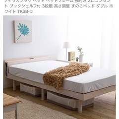 ダブルベッド、高反発、低反発マットレス
