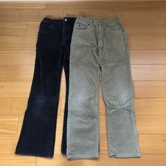 コーデュロイパンツ細め　2点セット　140