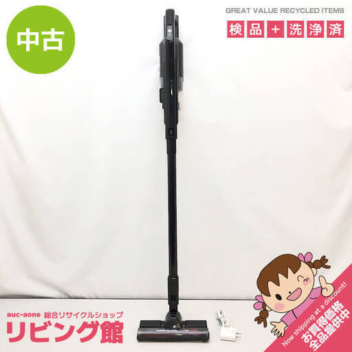 ss6939　アイリスオーヤマ 充電式サイクロンスティッククリーナー SCD-181P-B ブラック IRIS OHYAMA スティック掃除機 黒 コードレス サイクロン式 紙パック不要 自走式 スティッククリーナー 中古