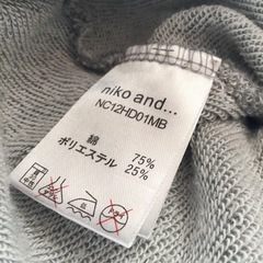 七分袖パーカー/niko and...
の画像