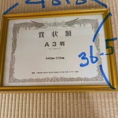 賞状額3種