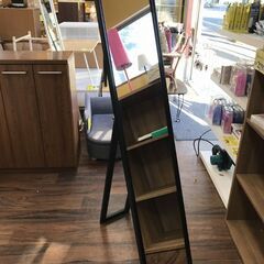 IKEA　スタンドミラー　ブラック　サイズ（約）幅３０×奥５６×...