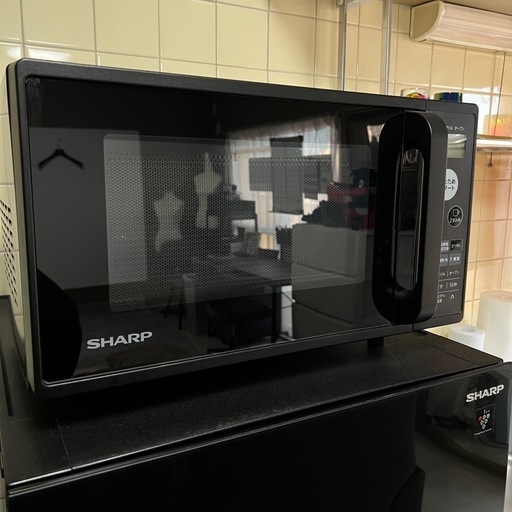 急募 早い者勝ち‼︎ 美品 SHARP シャープ 2022年製 オーブンレンジ 電子レンジ 黒 ブラック RE-F161-B