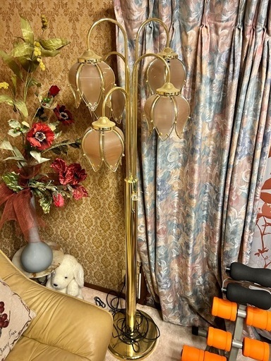 アンティーク　フロアスタンド5灯