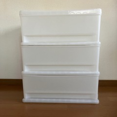 ★収納ケース 3段「美品」2基なら3500円の画像