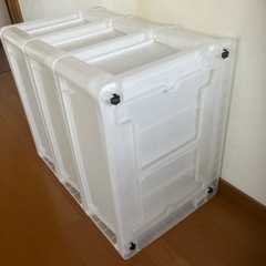 ★収納ケース 3段「美品」2基なら3500円の画像