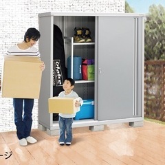 ジモティ限定価格！￥50,900(税込、送料込)お客様のご自宅に無料配送　組み立て簡単　イナバ物置シンプリー　格安　外構工事　エクステリア　ウッドデッキ　カーポートの画像