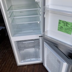 NO 669 🌈福岡市内配送設置無料✨🌈　2021年式 アイリスオーヤマ 冷蔵庫 142L 冷凍室52L 幅50cm シルバー IRSD-14A-Sの画像