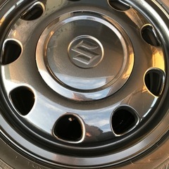 純正ダンロップタイヤ155/65R14スズキ純正ホイール付き