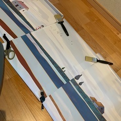 【終了】未使用★アートパネル3枚セット★絵画★北欧の田園風景の画像