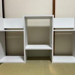 棚　収納家具　ホワイト　の画像