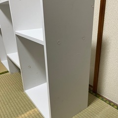 棚　収納家具　ホワイト　の画像