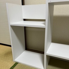 棚　収納家具　ホワイト　の画像