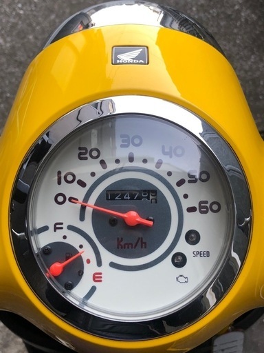 現地引渡し　
イエロー原付50cc ホンダジョルノ