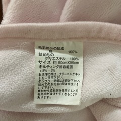 譲り先決定済みディズニーベビー　おくるみの画像