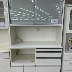 ★ジモティ割あり★ 松田家具 レンジボード 白 H206.5×D48.5×W117.5 クリーニング済み TJ9702