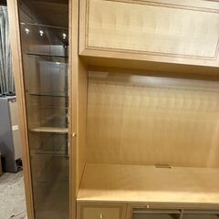 【超美品】松創　MATSUSO　特大サイズテレビボード　戸棚　収納棚　キャビネットバーズアイメープルウッドの画像