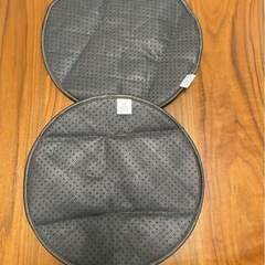 ペット用 おしっこマット 小型 円形直径35cm 2枚入 グレー 犬猫の画像