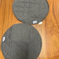 ペット用 おしっこマット 小型 円形直径35cm 2枚入 グレー 犬猫