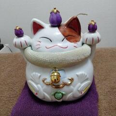 希少！道楽堂 猫舎本舗陶器の貯金箱  ✕4の画像