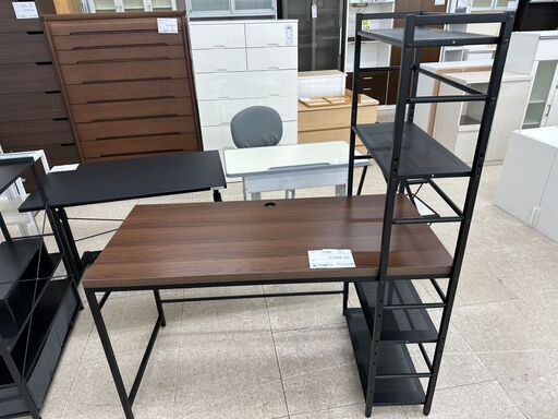 ★ジモティ割あり★ (株)ベガコーポレーション 学習机 茶 H142×D60×W120 クリーニング済み TJ9713