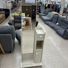 ★ジモティ割あり★ ぼん家具 姿見 アイボリー H132.5×D...