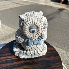 フクロウ　置物　美術品　骨董品　アンティーク　レトロ　彫刻　