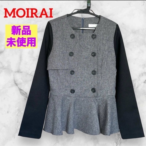 【新品未使用】MOIRAI❤ペプラムチュニック 長袖　レイヤード風　プルオーバー