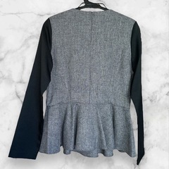 【新品未使用】MOIRAI❤ペプラムチュニック 長袖　レイヤード風　プルオーバーの画像