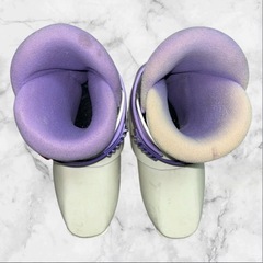 ビッグホーン❤スキー用ブーツ レディース23.0 ホワイト/パープルの画像