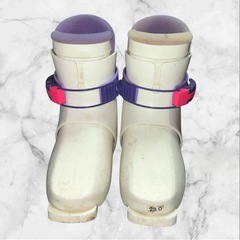 ビッグホーン❤スキー用ブーツ レディース23.0 ホワイト/パープルの画像