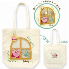 星のカービィ　カービィ＆エフィリン　窓付きトートバッグ カービィ...