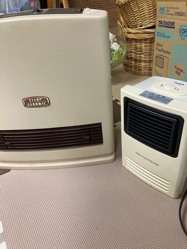 ミニファンヒーター\u0026温風ファンヒーター2台セット