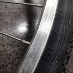 26インチ自転車前輪ホイール付きの画像