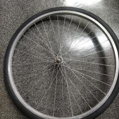 26インチ自転車前輪ホイール付き