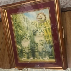 猫　絵画風　婚礼品