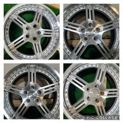 美品！LEONHARDIRITT レオンハルト　RASENラーゼン　　18×8J＋31 9J＋44 114.3 5H   φ66/十勝手渡可/クラウン　チェイサー等の画像