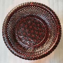 久留米　九藍　藍胎漆器   籠(大)
