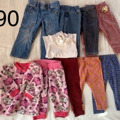 90サイズのベビー服10点です