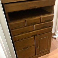 【お渡し済】総桐FAX電話台キャビネット