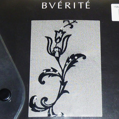 【送料無料】 ブリリアント フラワー 左足首 ワンポイント 黒 ストッキングの画像