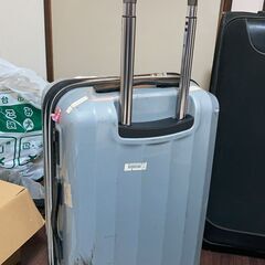 スーツケース(銀色)の画像