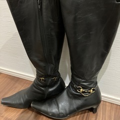 elegance卑弥呼　25.5ロングブーツ　シューズキーパーセット
