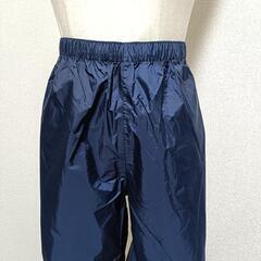 コロンビア 美品 オムニテック ナイロンパンツ ウエストゴム 刺繍ロゴ 紺色 M メンズの画像