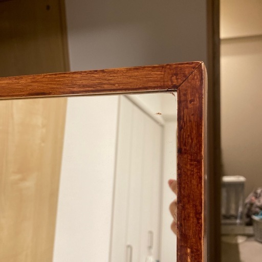 無印良品 MUJI ミラー大 無垢材 姿見 スタンドミラー (くにさき) 竹橋