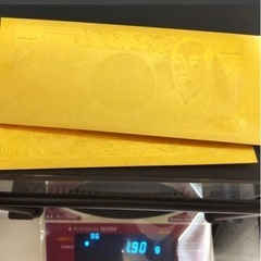 純金箔 壱萬円札 約1.9g　K24箱付ケース付　1万円10000円 2枚台湾製•質問があればどうぞの画像
