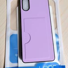 Xperia 10Ⅵ スマホケース　紫　パープル　カードケース付...